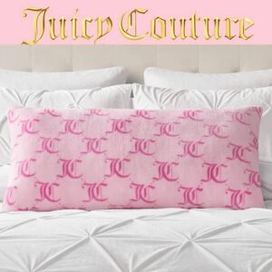 Juicy Couture Home JC Logo Patterned Decorative Body Pillow- Pink